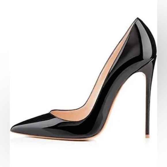 Genshuo Shoes - GENSHUO NIB High Step Patent Leather Stiletto 5” Heels Shoes Pumps Sz 8 $89 SEXY